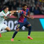 Lamine Yamal tuvo un emotivo gesto con una aficionada del Barca