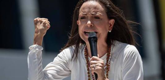 Foto de archivo de la líder opositora venezolana, María Corina Machado. EFE/ Ronald Peña