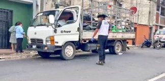 El atentado fue dirigido contra un recolector de basura. Foto: Bomberos Voluntarios