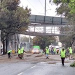 En junio pasado un vehículo del transporte pesado destruyo la pasarela del Periférico en la zona 7. El 6 de septiembre la MuniGuate informó del inicio de trabajos en el lugar para la construcción de una nueva pasarela. Foto PMT Guatemala