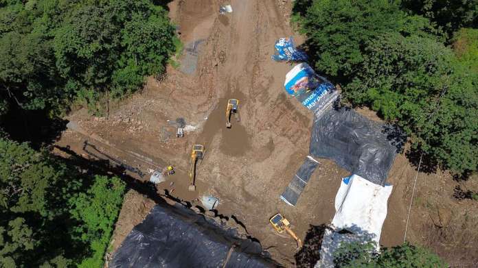 El 18 de junio se reportó un hundimiento en el kilómetro 44 de la autopista Palín - Escuintla. Foto: José Orozco