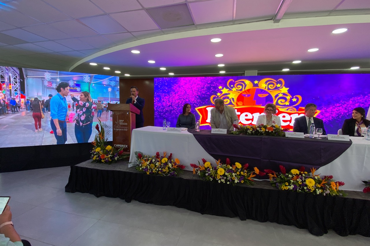 Durante conferencia de prensa COPEREX y autoridades del Ministerio de Economía anuncian el regreso de Interfer 2024. Foto: José Orozco.