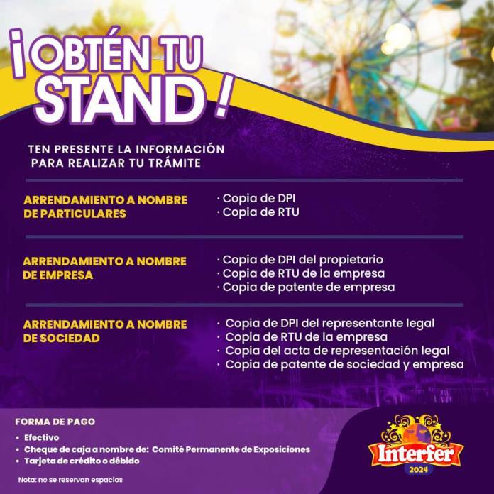 Requisitos para adquirir tu stand en Interfer 2024. Foto La Hora / INTERFER