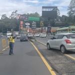 Covial informó que este fin de semana permanecerá cerrado el paso en el km 11.5 de la ruta a El Salvador. Foto: PMT Santa Catarina Pinula