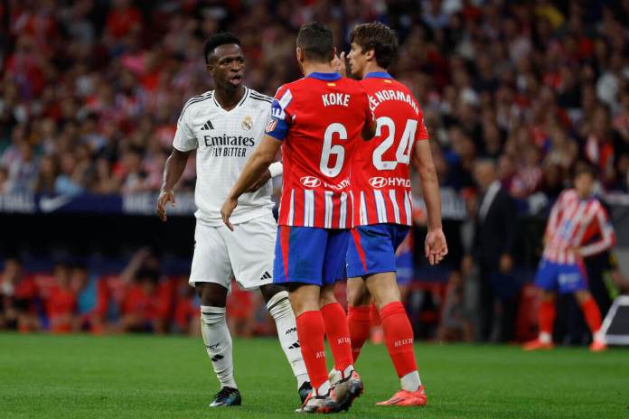 Vinícius fue víctima de una campaña racista por parte de aficionados del Atlético de Madrid