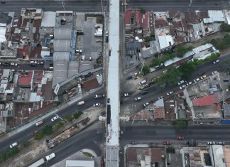 Proyecto del Metro Riel en Ciudad de Guatemala. Foto: Gobierno de Guatemala