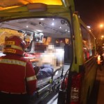 Ataque armado contra taxi colectivo. Créditos Bomberos Municipales