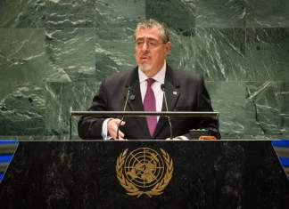 Presidente Bernardo Arévalo en la Cumbre del Futuro. Foto: CSP