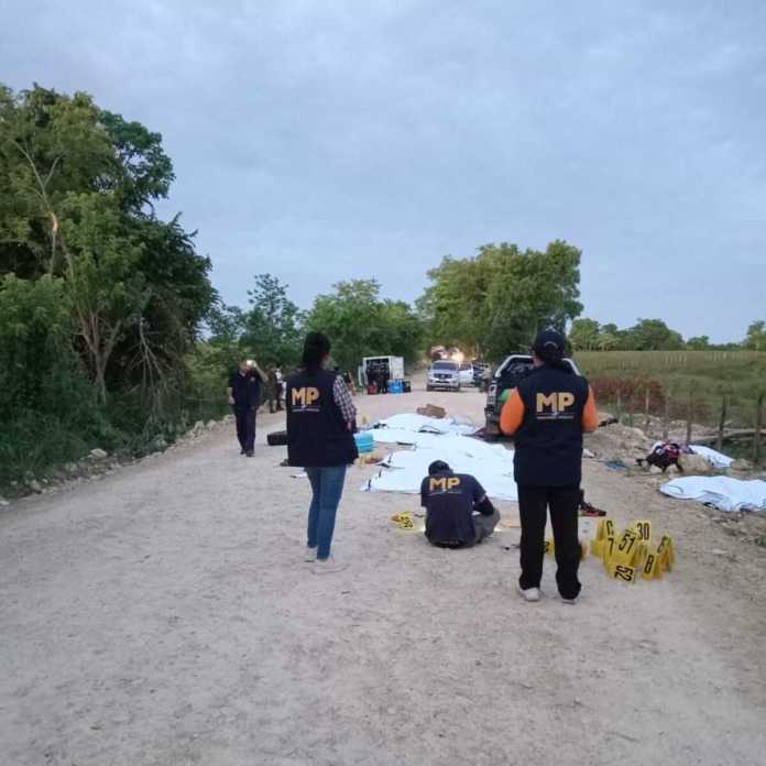 Identifican a 4 de las victimas en ataque armado en zona fronteriza de Petén. Foto: MP