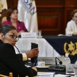 Tercera sesión deL Conasan fue presidida por Karin Herrera, presidenta en funciones.