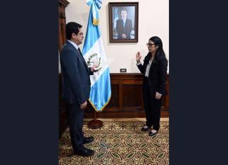 Confirman a Carol Quiroz como la vicepresidenta del Bantrab. Foto La Hora: Gobierno de Guatemala