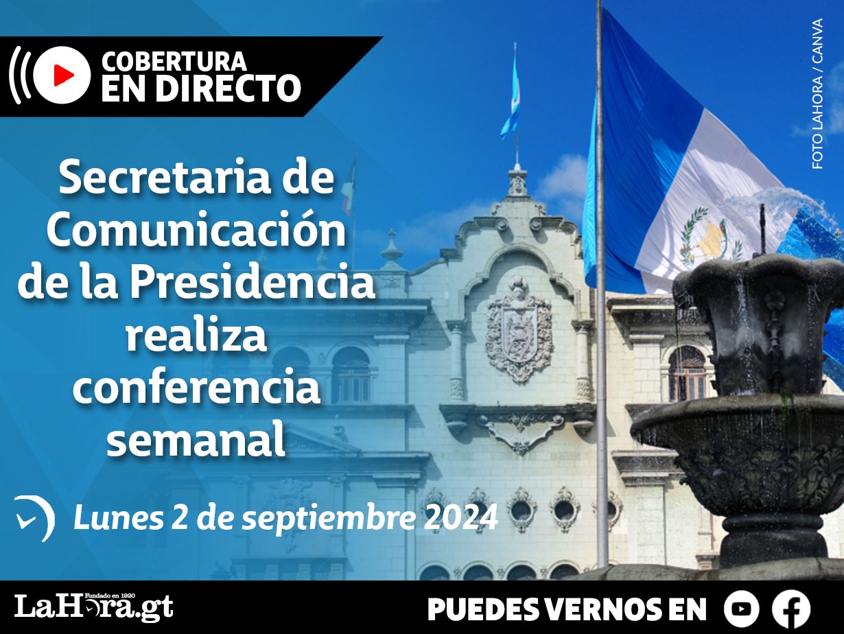 Conferencia de prensa del Ejecutivo de Guatemala