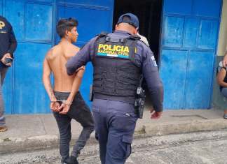 «Presunto responsable del crimen de pareja es capturado con un revólver robado», Foto: PNC / LH.