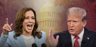 Candidatos a la presidencia de los Estados Unidos, Kamala Harris y Donald Trump. Foto: EFE / AP