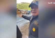«No tiren agua, eso no es celebración es desorden»: el llamado de atención de un policía en Pastores