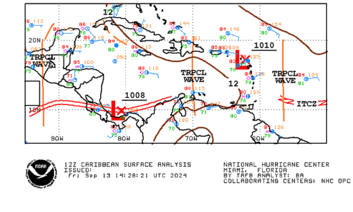 Según los modelos de observación, se avecina otra onda del Este. Foto: NOAA