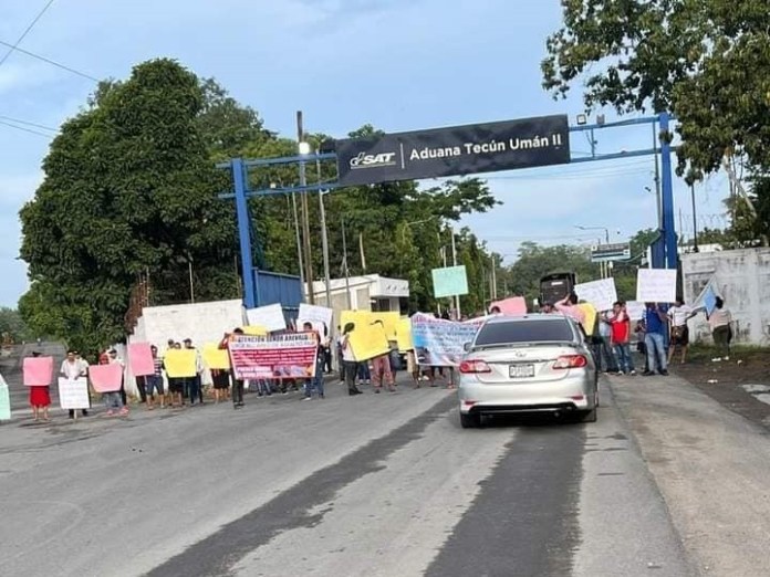 Bloqueo Aduana Tecun Uman
