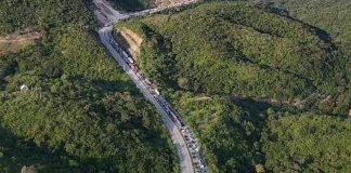 Vista panorámica del km 61 de la ruta al atlántico