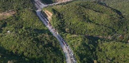 Vista panorámica del km 61 de la ruta al atlántico