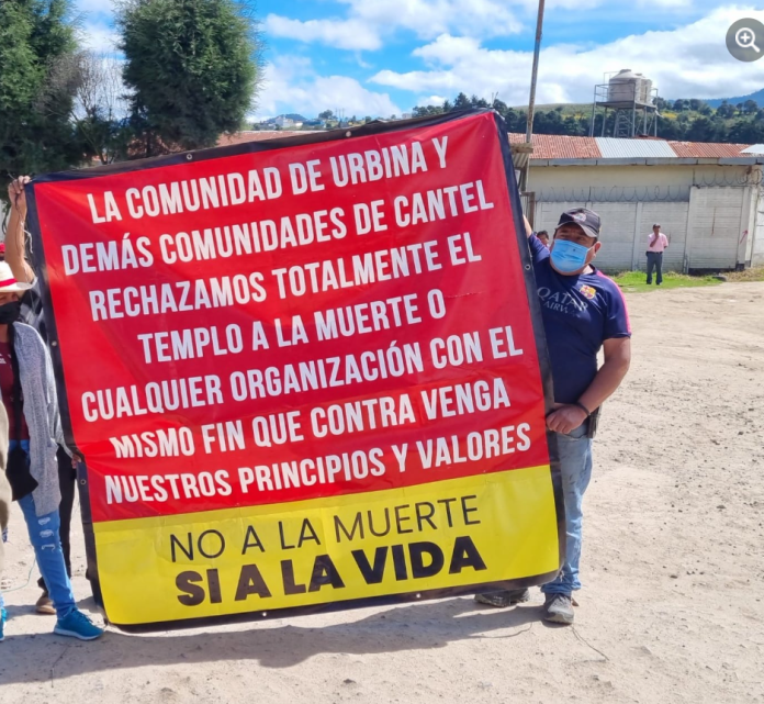 Rechazo templo santa muerte