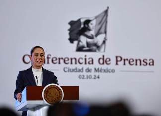 Claudia Sheinbaum en su primera conferencia de prensa. EFE/ Sáshenka Gutiérrez