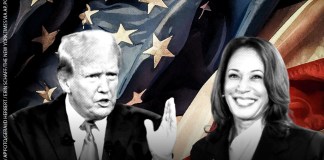 Donald Trump y Kamala Harris, candidatos para las elecciones en Estados Unidos en noviembre 2024. Arte: Roberto Altán/LH.