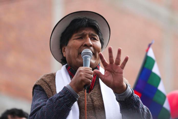 Fotografía de archivo del expresidente de Bolivia y líder del oficialismo, Evo Morales. Foto La Hora: EFE/ Luis Gandarillas