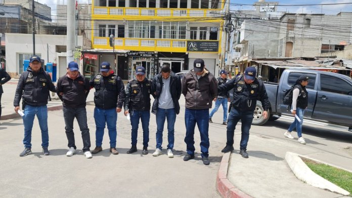 Capturan a guardias del Sistema Penitenciario. Foto PNC