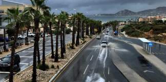 Imagen de archivo de una vista general de las zonas afectadas por las constantes lluvias en Los Cabos, Baja California Sur (México). Foto La Hora EFEJorge Reyes