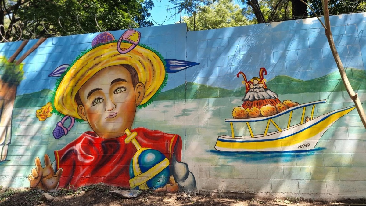 Inauguran Murales Artísticos frente al Lago de Amatitlán