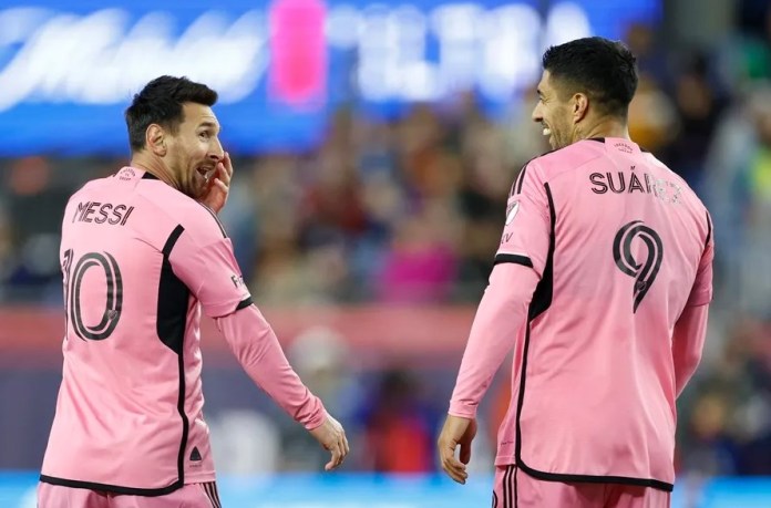 La Hora - Messi y Suarez Imagen de archivo de los delateros del Inter de Miami Lionel Messi (izq.) y Luis Suárez. EFE/EPA/CJ GUNTHER