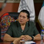 La presidenta del TSE, Blanca Alfaro, recibió a La Hora en uno de los salones de su entidad. Foto: La Hora.