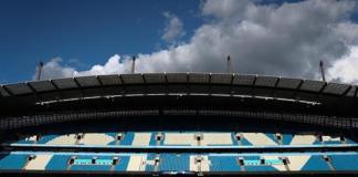 Vista general del Etihad Stadium durante un entrenamiento del Mnachester City. EFE/EPA/ADAM VAUGHAN