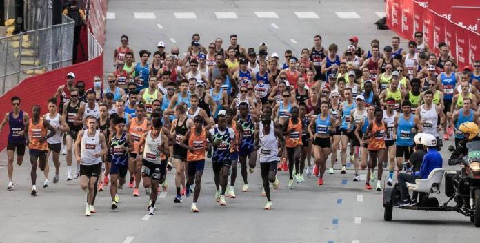 Imagen de archivo de la Maratón de Chicago, EEUU. EFE/EPA/TANNEN MAURY