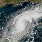 Imagen satelital del huracán Milton en el Golfo de México. (NOAA vía AP)
