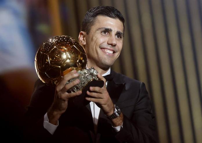 Rodri se convirtió en el segundo español en ganar el Balón de Oro.