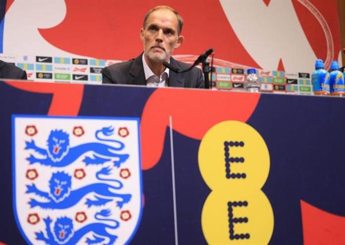 El nuevo seleccionador de Inglaterra Thomas Tuchel durante su presentación en el estadio de Wembley en Londres,Reino Unido. EFE/EPA/NEIL HALL