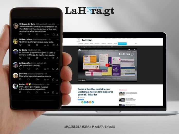 Usuarios de redes sociales reaccionaron a una publicación de La Hora sobre medicinas.