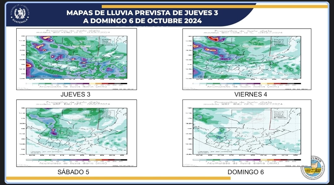 Condiciones del clima para los próximos días. Foto La Hora: Captura de Pantalla.