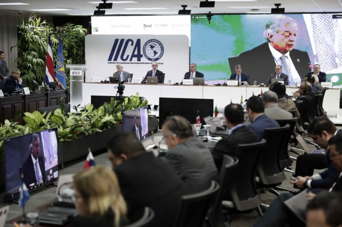 reunión del IICA