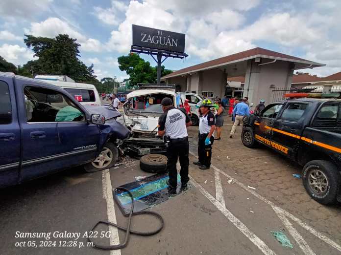 Accidente en Mazatenango. Foto: CVB