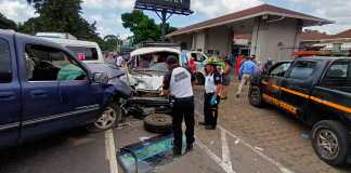 Accidente en Mazatenango. Foto: CVB