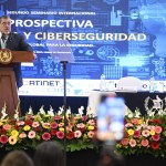 El presidente Bernardo Arévalo, participó en el segundo seminario de ciberseguridad. Foto La Hora: Gobierno de Guatemala.
