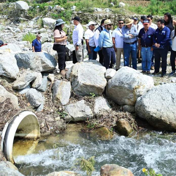 Bocatoma de agua beneficiará a 155 familias productoras de Zacapa. Foto La Hora: Gobierno de Guatemala