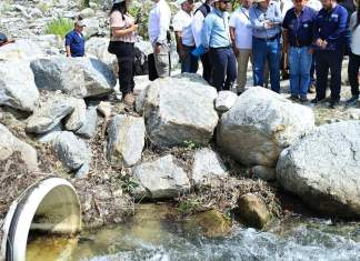 Bocatoma de agua beneficiará a 155 familias productoras de Zacapa. Foto La Hora: Gobierno de Guatemala