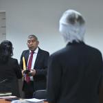 MP y FCT intentaron detener audiencia de Jose Rubén Zamora, pero esto no se dio. Foto La Hora: Fabricio Alonzo