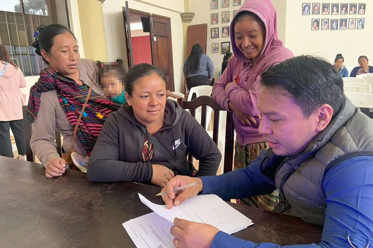 Mujeres de Parramos, Chimaltenango, serán capacitadas financieramente. Foto La Hora: MAGA