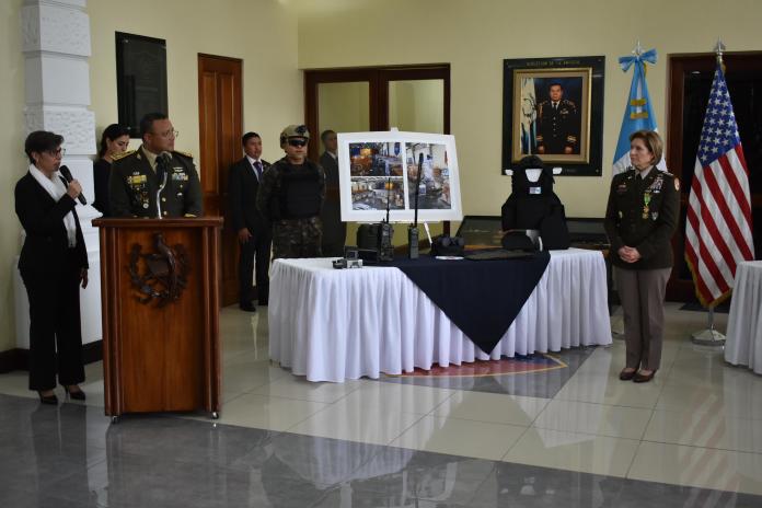 Estados Unidos entrega nueva donación al Ejército de Guatemala. Foto La Hora: Daniel Ramírez.