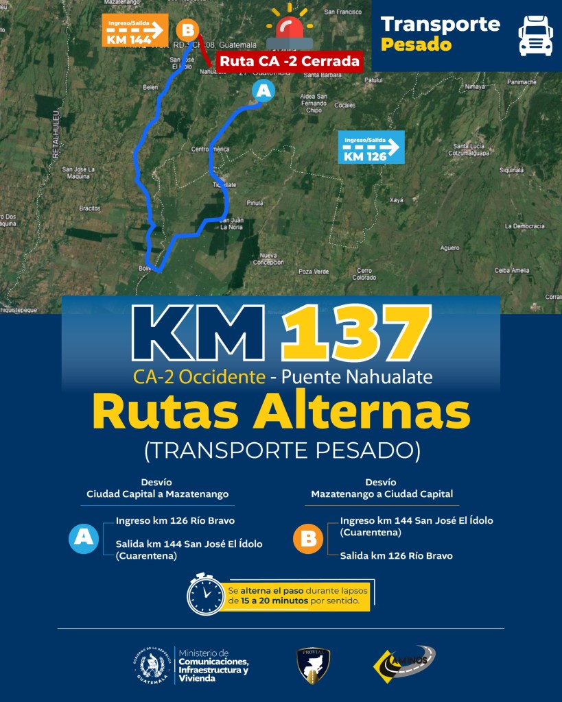 rutas alternas