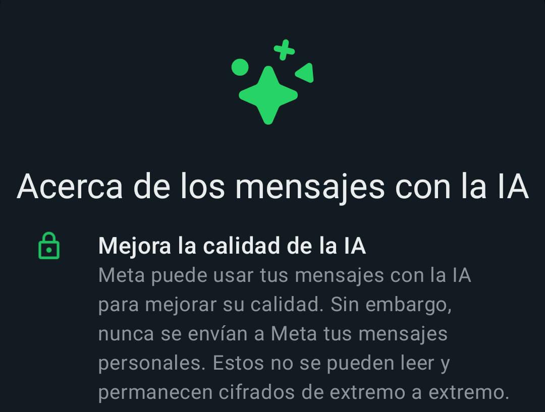 Mensajes, Meta AI, Seguridad